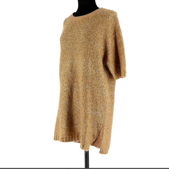 Sandro Gold Sequin Shift Dress Size 1 fits to medium